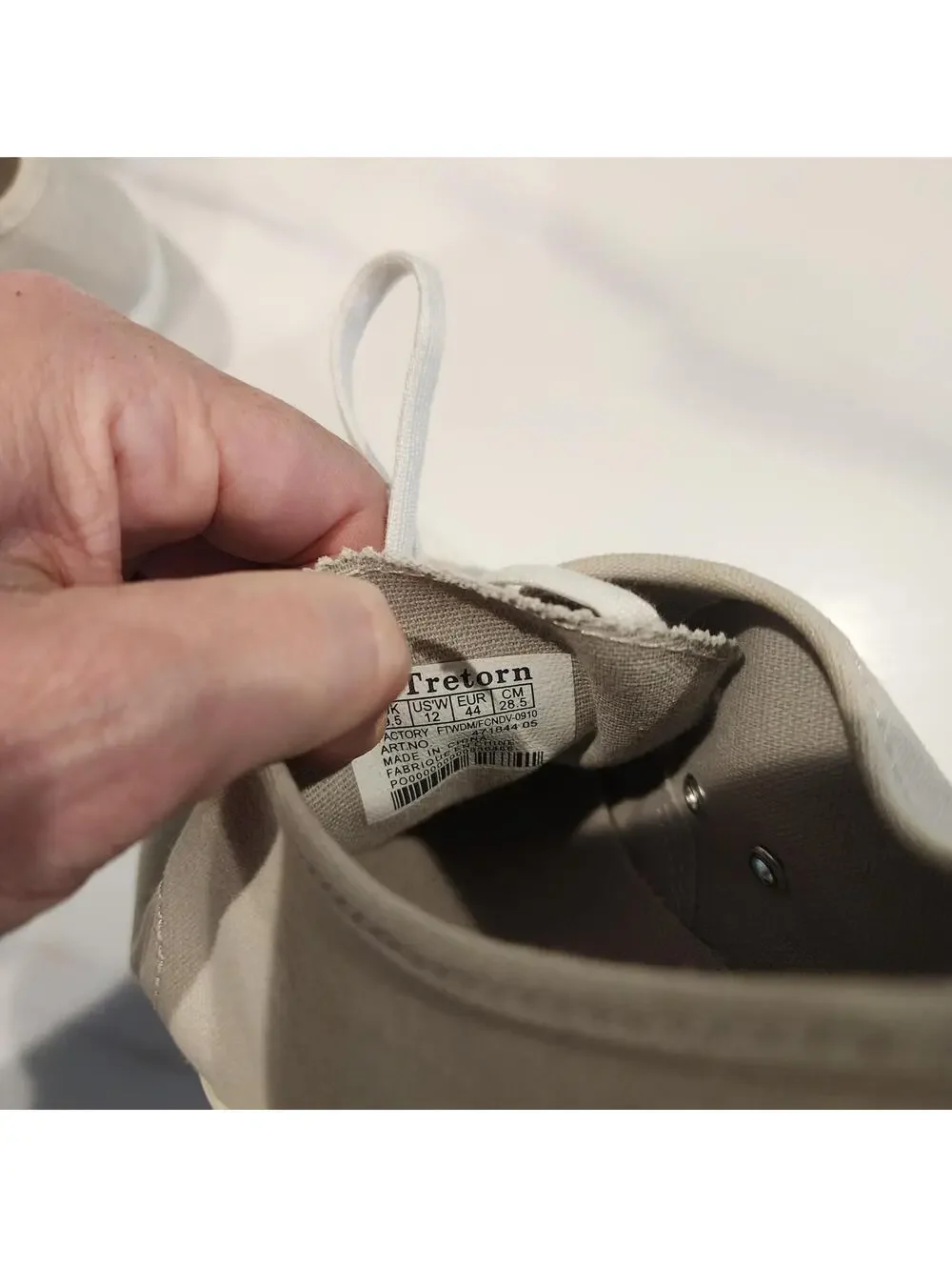 J.Crew x Tretorn Tournament T56 Sneakers Men's Size 12 beige NWOB